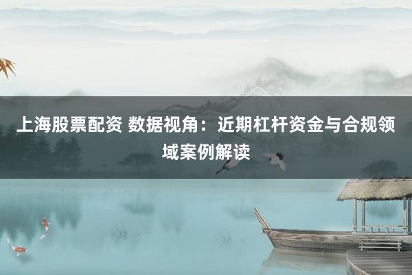 上海股票配资 数据视角：近期杠杆资金与合规领域案例解读